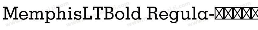 MemphisLTBold Regula字体转换
